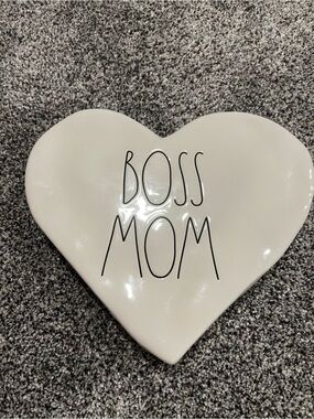 Rae Dunn White Ceramic decor with Black Decal